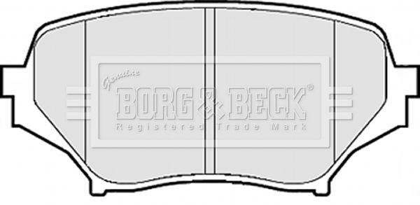 BORG & BECK Piduriklotsi komplekt,ketaspidur BBP2075